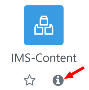 Symbol zur Aktivität IMS-Content mit hervorgehobenem Infolink