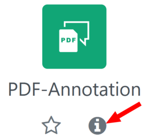 Symbol zur Aktivität PDF-Annotation mit hervorgehobenem Infolink